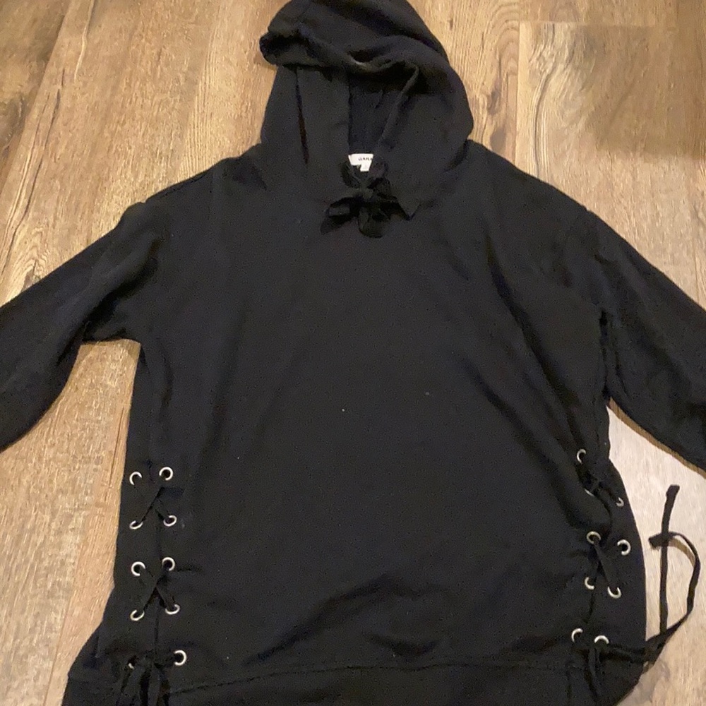 garage black hoodie